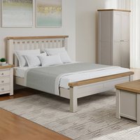 Product photograph of Dawson Wooden King Size Bed In Taupe from Furniture in Fashion
