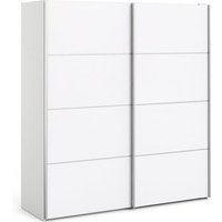 Product photograph of Dcap Wooden Small Wardrobe With 2 Sliding Doors In White from Furniture in Fashion