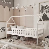 Product photograph of Dekalb Wooden Day Bed With Foam Mattress In White from Furniture in Fashion