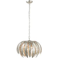 Product photograph of Delphine 3 Lights Ceiling Pendant Light In Silver from Furniture in Fashion