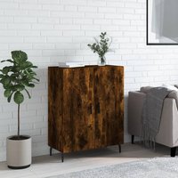 Product photograph of Derby Wooden Sideboard With 2 Doors In Smoked Oak from Furniture in Fashion