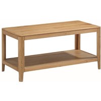 Product photograph of Derry Wooden Coffee Table With Undershelf In Oak from Furniture in Fashion
