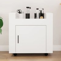 Product photograph of Destin Wooden Office Pedestal Trolley In White from Furniture in Fashion