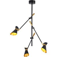 Product photograph of Diablo Led 3 Light Ceiling Spotlight In Matt Black from Furniture in Fashion