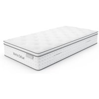 Product photograph of Diboll Fabric Single Mattress In White from Furniture in Fashion