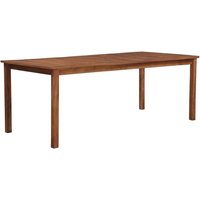 Product photograph of Dipta 200cm Wooden Garden Dining Table In Natural from Furniture in Fashion