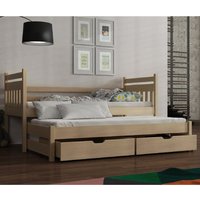 Product photograph of Donna Wooden Day Bed Without Mattress And Trundle In Pine from Furniture in Fashion