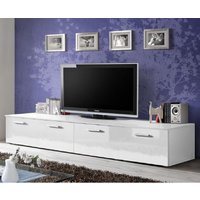 Product photograph of Doswell High Gloss Tv Stand With 2 Doors In White from Furniture in Fashion