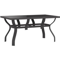 Product photograph of Dove Glass Top Garden Dining Table Small In Grey from Furniture in Fashion
