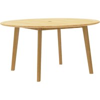 Product photograph of Duluth Wooden Garden Round Dining Table In Natural from Furniture in Fashion