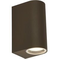 Product photograph of Eiffel 2 Light Outdoor Wall Light In Rustic Brown from Furniture in Fashion