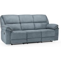Product photograph of Elia Fabric Recliner 3 Seater Sofa In Grey from Furniture in Fashion