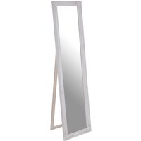 Product photograph of Elizak Rectangular Floor Standing Cheval Mirror In White Frame from Furniture in Fashion
