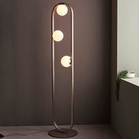Product photograph of Elmira Gloss Opal Glass Table Lamp In Brass from Furniture in Fashion