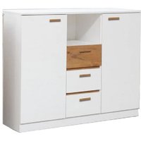 Product photograph of Elmira Wooden Sideboard With 3 Drawers 2 Doors In Anderson Pine from Furniture in Fashion