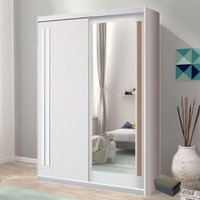 Product photograph of Elmira Wooden Wardrobe 175cm With 2 Sliding Doors In Anderson Pine from Furniture in Fashion