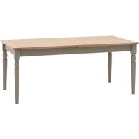 Product photograph of Elvira Wooden Extending Dining Table In Oak And Prairie from Furniture in Fashion