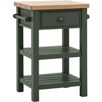 Product photograph of Elvira Wooden Side Table With 1 Drawer 2 Shelves In Moss And Oak from Furniture in Fashion