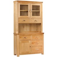 Product photograph of Empire Small Display Cabinet In Oak With 3 Doors And 6 Drawers from Furniture in Fashion