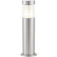 Product photograph of Equinox Led Outdoor Floor Post In Brushed Stainless Steel from Furniture in Fashion