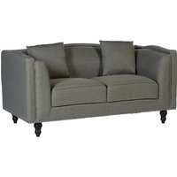Product photograph of Essence Upholstered Fabric 2 Seater Sofa In Grey from Furniture in Fashion