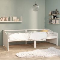 Product photograph of Evania Pine Wood Single Day Bed In White from Furniture in Fashion