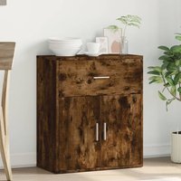 Product photograph of Exeter Wooden Sideboard With 2 Doors 1 Drawers In Smoked Oak from Furniture in Fashion