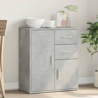 Product photograph of Exeter Wooden Sideboard With 2 Doors 2 Drawers In Concrete Grey from Furniture in Fashion