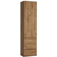 Product photograph of Felton Wooden Cupboard With 1 Door In Oak from Furniture in Fashion