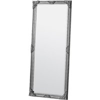 Product photograph of Ferndale Bevelled Leaner Floor Mirror In Silver from Furniture in Fashion