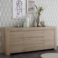 Product photograph of Ferndale Wooden Sideboard With 2 Doors 3 Drawers In Cadiz Oak from Furniture in Fashion