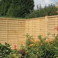 Product photograph of Fico Set Of 3 Pressure Treated 6x3 Lap Fence Panel In Natural from Furniture in Fashion