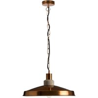 Product photograph of Fingsta Aluminium Shade Pendant Light In Copper from Furniture in Fashion