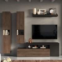 Product photograph of Fiora Wooden Living Room Furniture Set 2 In Lava And Mercure from Furniture in Fashion