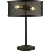 Product photograph of Fishnet 2 Light Metal Table Lamp In Matt Black from Furniture in Fashion