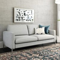 Product photograph of Flint Linen Fabric 2 Seater Sofa In Grey from Furniture in Fashion