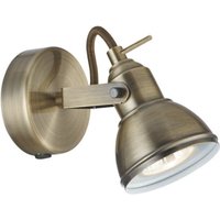 Product photograph of Focus Wall Spot Light In Antique Brass from Furniture in Fashion