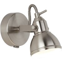 Product photograph of Focus 1 Light Spot Light In Satin Silver from Furniture in Fashion