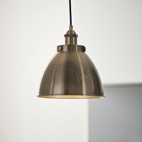 Product photograph of Furth Small Ceiling Pendant Light In Antique Brass from Furniture in Fashion