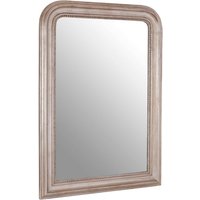 Product photograph of Gaita Rectangular Wall Bedroom Mirror In Matte Silver Frame from Furniture in Fashion