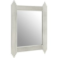 Product photograph of Gakyid Wall Bedroom Mirror In Silver Stainless Steel Frame from Furniture in Fashion