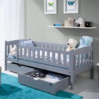 Product photograph of Gautier Wooden Day Bed With Foam Mattress In Matt Grey from Furniture in Fashion