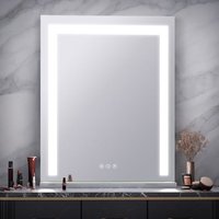 Product photograph of Geneva Portrait Dressing Mirror With Led Lighting from Furniture in Fashion