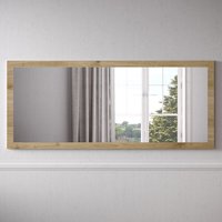 Product photograph of Genoa Bedroom Wall Mirror In Cadiz Oak Wooden Frame from Furniture in Fashion