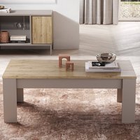 Product photograph of Genoa Wooden Coffee Table In Cashmere And Cadiz Oak from Furniture in Fashion