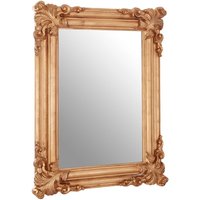 Product photograph of Georga Rectangular Wall Bedroom Mirror In Rich Gold Frame from Furniture in Fashion