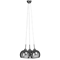 Product photograph of Gikona Triple Ball Design Shade Pendant Light In Chrome from Furniture in Fashion