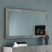 Product photograph of Breta Wall Mirror Rectangular Small In Grey High Gloss Frame from Furniture in Fashion