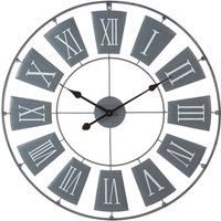 Product photograph of Givoa Large Metal Contemporary Wall Clock In Grey from Furniture in Fashion