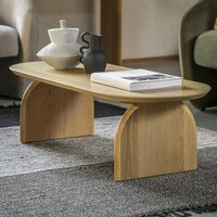 Product photograph of Goleta Wooden Rectangular Coffee Table In Matt Natural from Furniture in Fashion